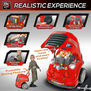 ماشین اسباب بازی ریموت دار موتور مستر Motor Master مدل کاپوت کامیون Kids Truck Engine Toy_اسباب بازی
